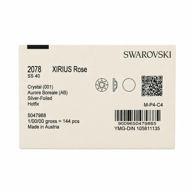 Стразы Swarovski клеевые горячей фиксации Crystal AB ss40
