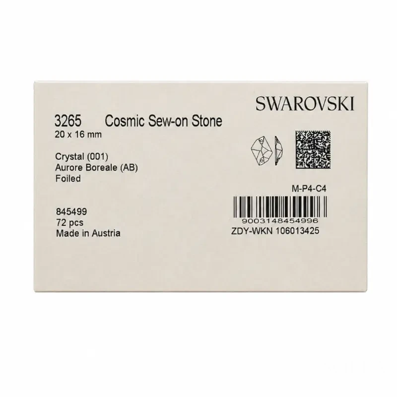 Пришивные стразы Swarovski Cosmic Crystal AB 20*16mm