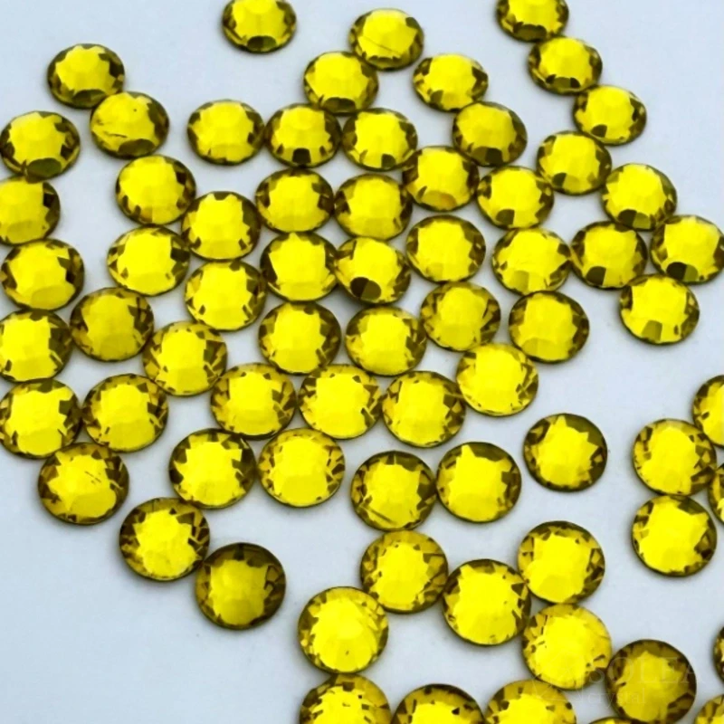 Стразы клеевые холодной фиксации Citrine ss20
