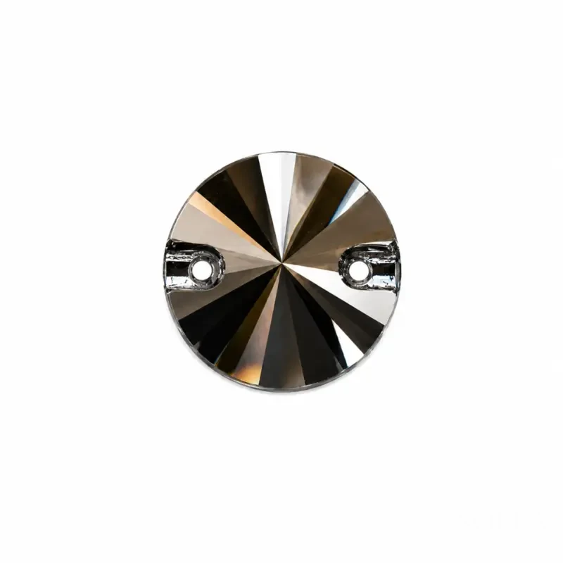 Пришивные стразы Rivoli Jet Hematite 12mm