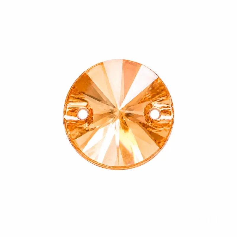 Пришивные стразы Rivoli Gold Champagne 10mm