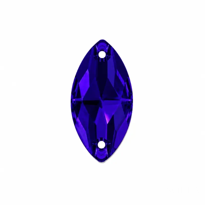 Пришивные стразы Navette Cobalt 18*9мм