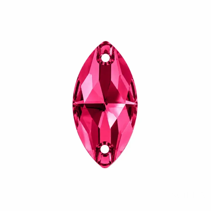 Пришивные стразы Navette Pink 18*9мм