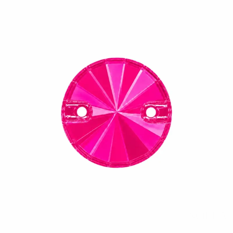 Пришивные стразы Rivoli Neon Pink 14mm