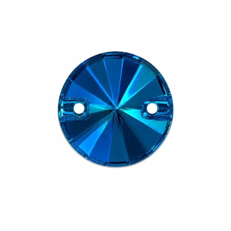 Пришивные стразы Rivoli Neon Blue 10mm