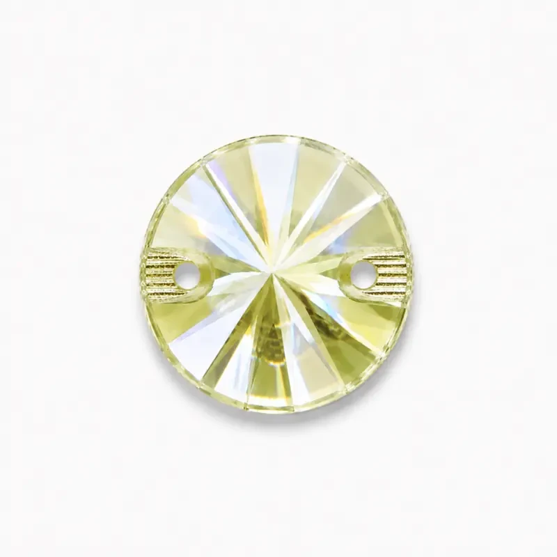 Пришивные стразы Rivoli Yellow Delite 12mm