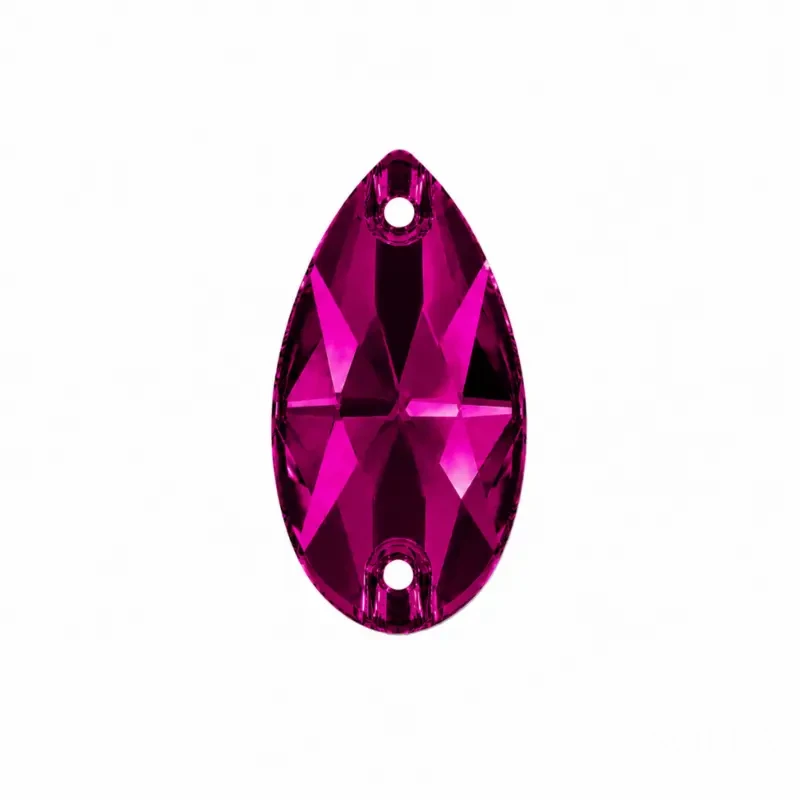 Пришивные стразы Drop Fuchsia 18*11мм
