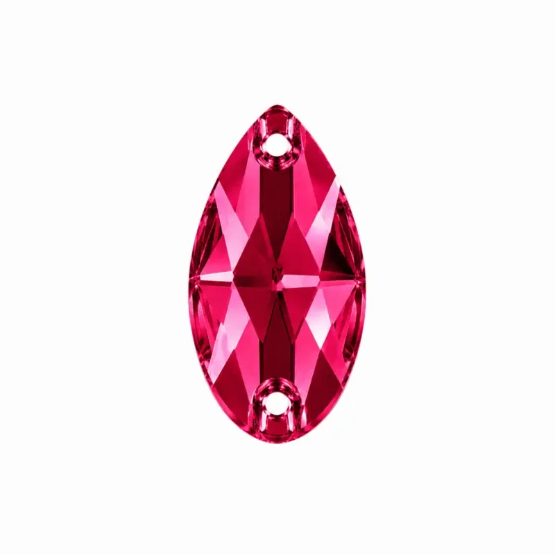 Пришивные стразы Drop Pink 18*11мм