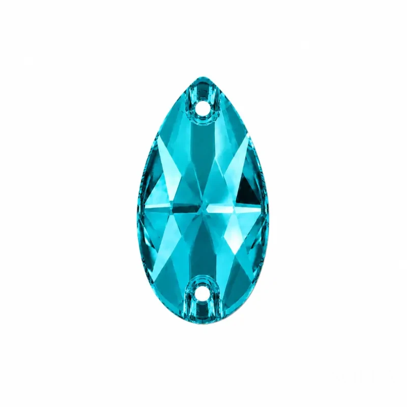 Пришивные стразы Drop Turquoise 18*11мм