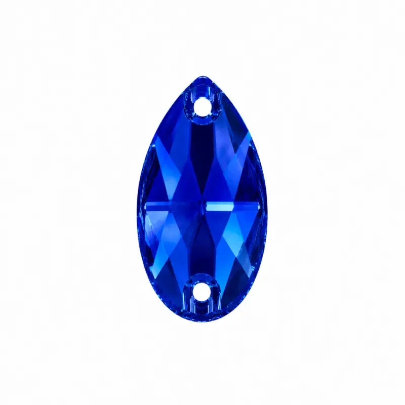 Пришивные стразы Drop Capri Blue 12*7мм
