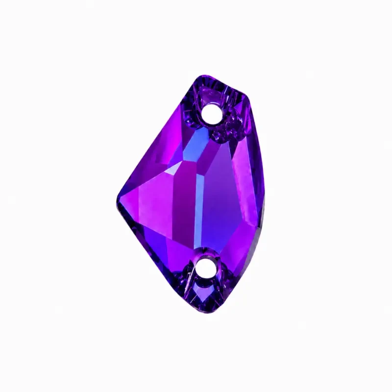 Пришивные стразы Galactic Neon Violet 27*16mm