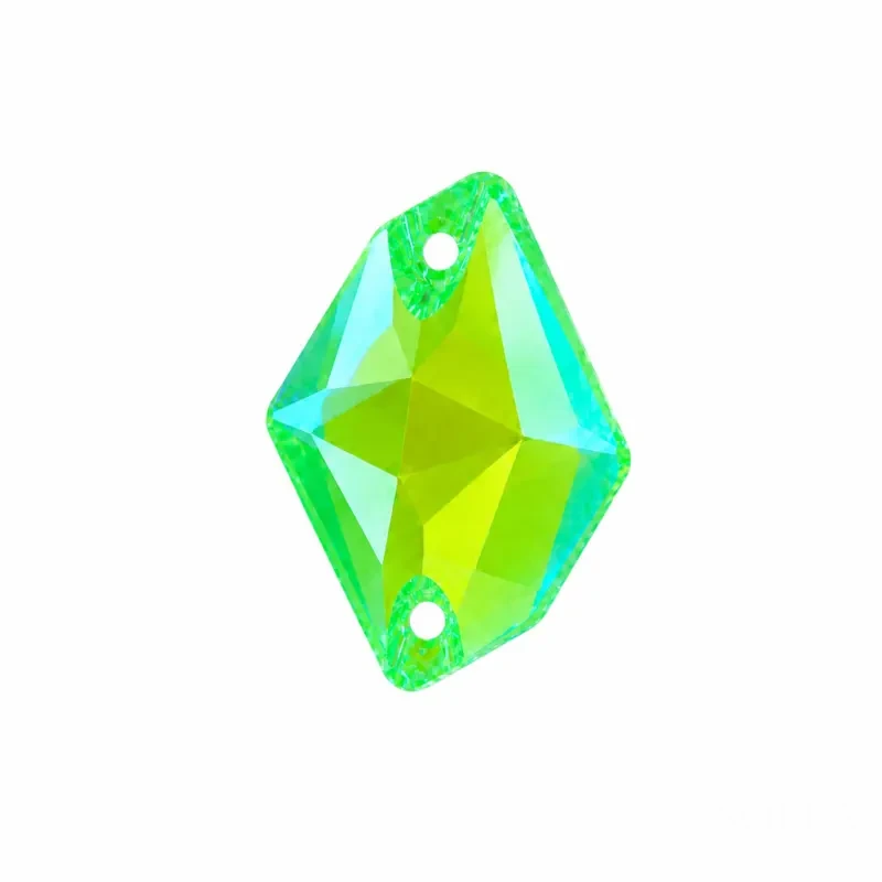 Пришивные стразы Cosmic Neon Green 17*13mm