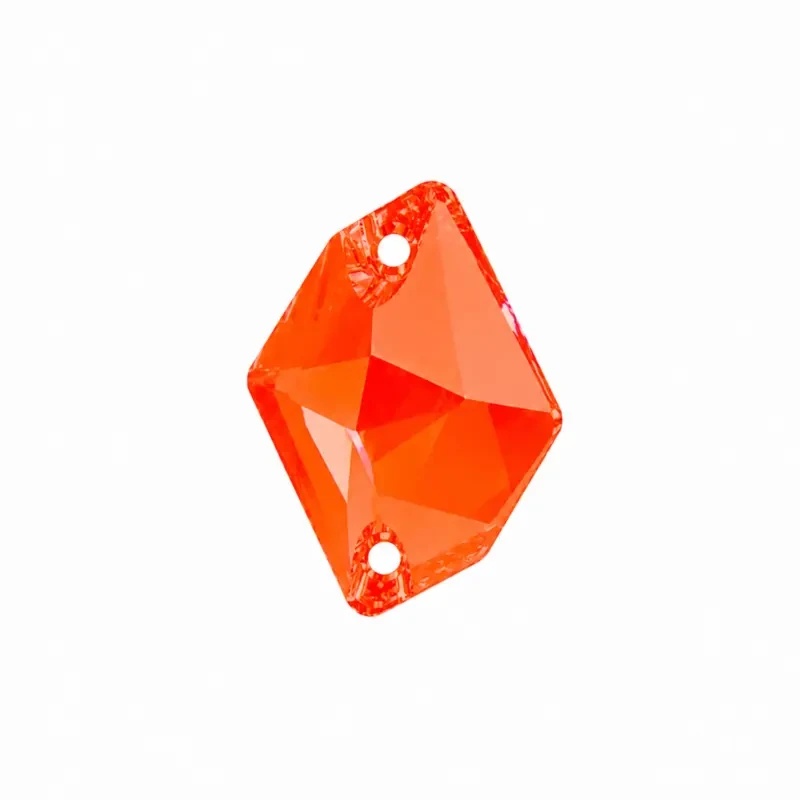 Пришивные стразы Cosmic Neon Orange 17*13mm
