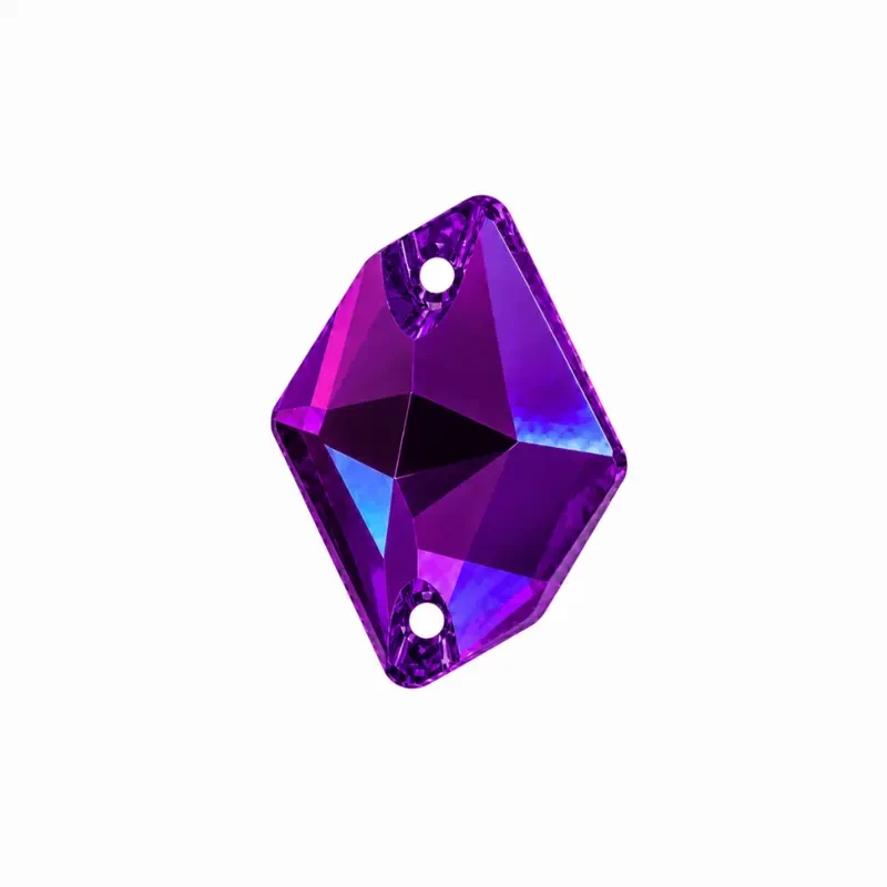 Пришивные стразы Cosmic Neon Violet 17*13mm