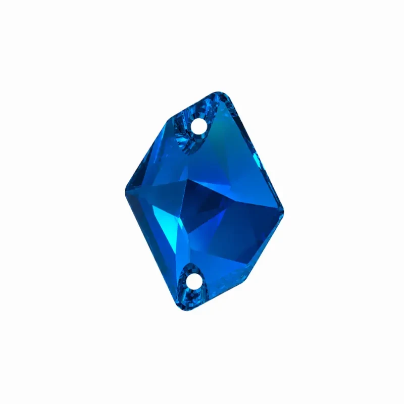 Пришивные стразы Cosmic Neon Blue 17*13mm
