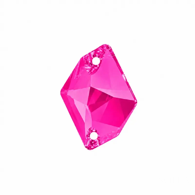 Пришивные стразы Cosmic Neon Pink 14*11mm