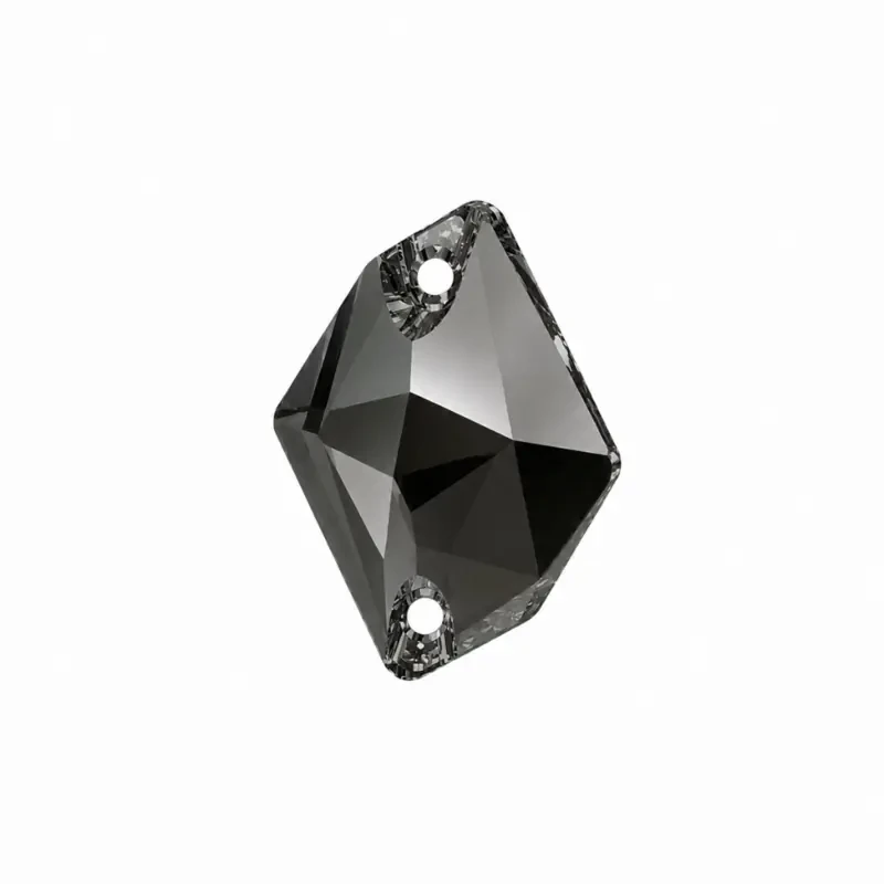 Пришивные стразы Cosmic Jet Hematite 17*13mm