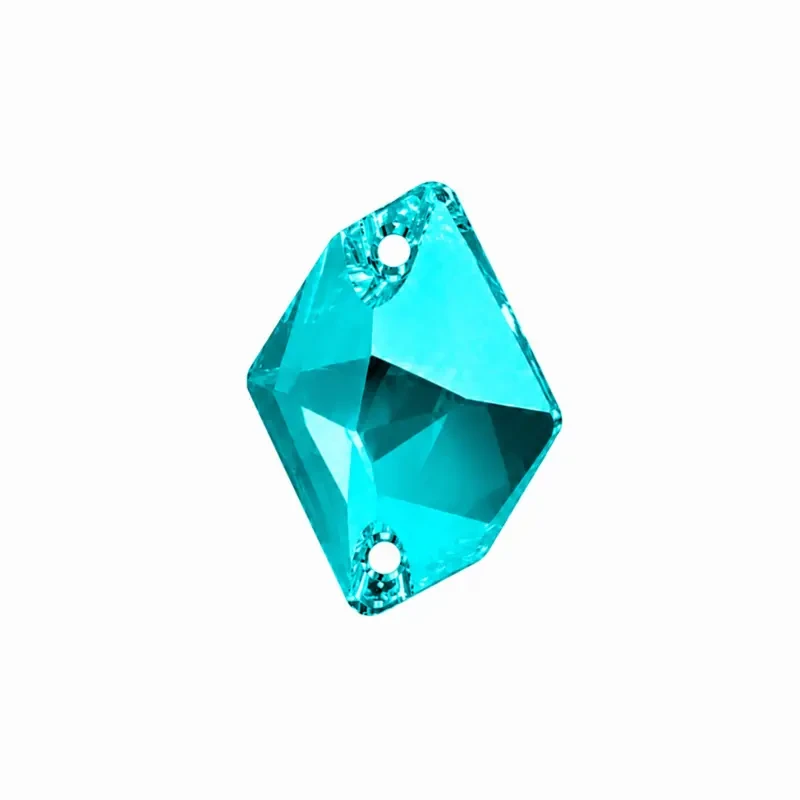 Пришивные стразы Cosmic Turquoise 14*11mm