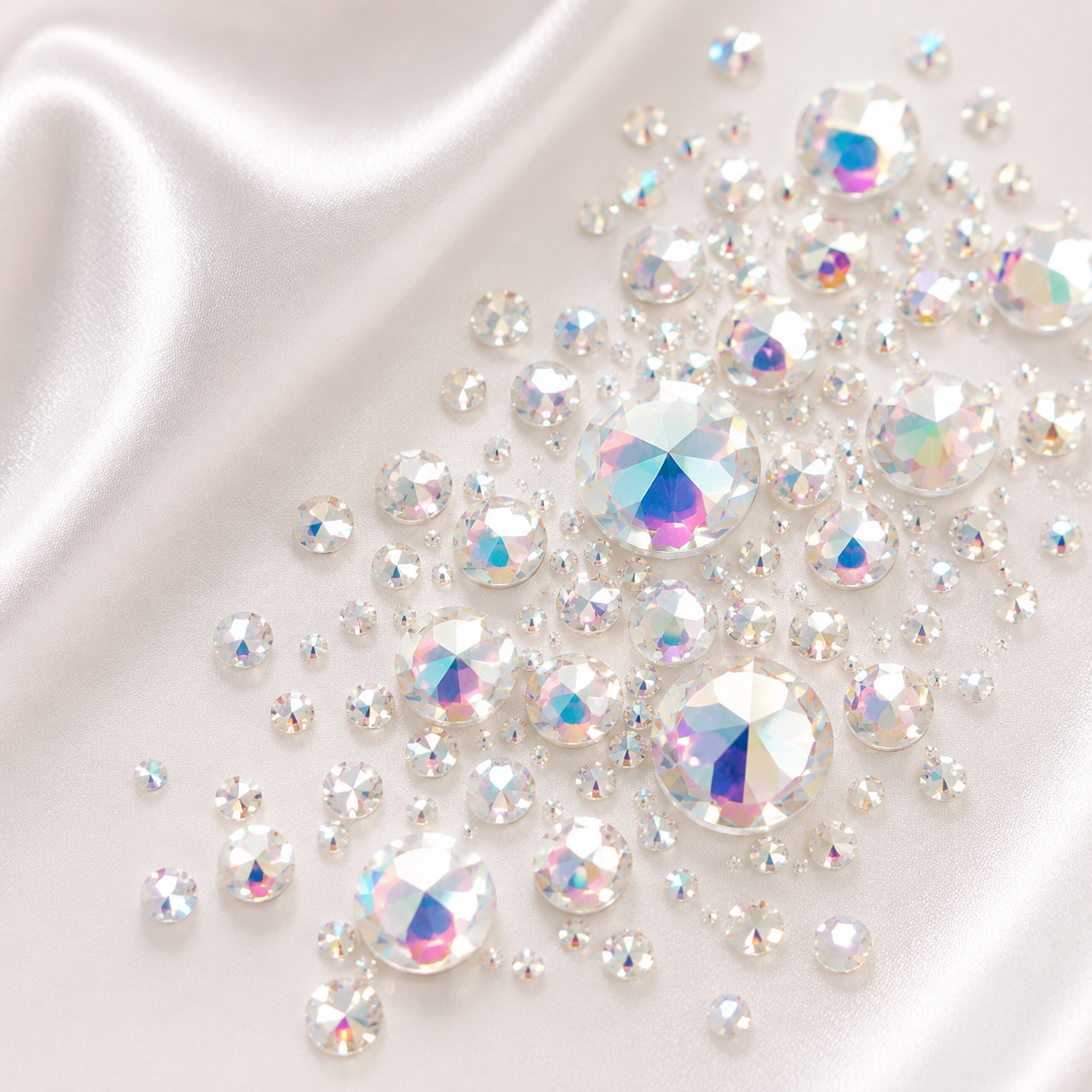 Стразы Solea Crystal AB разных размеров